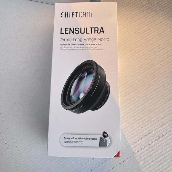 ShiftCam LensUltra 75mm Long Range Macro Lens Mobile Phone 10x Magnification Kit - Picture 1 of 13